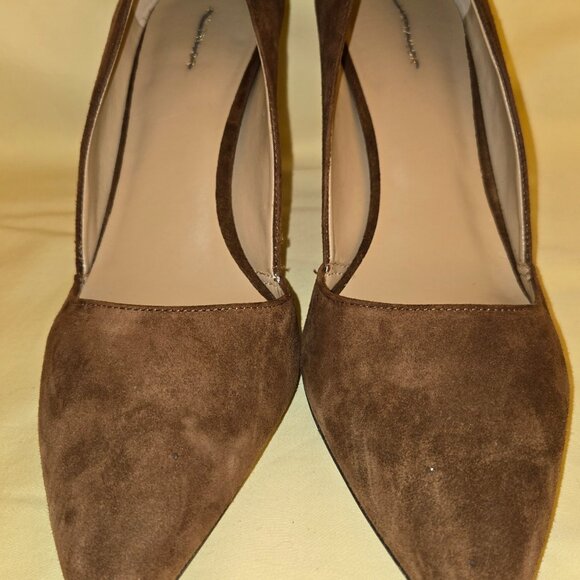 Ann Taylor Brown Suede Heels Women Size 11 EUC - Picture 7 of 8